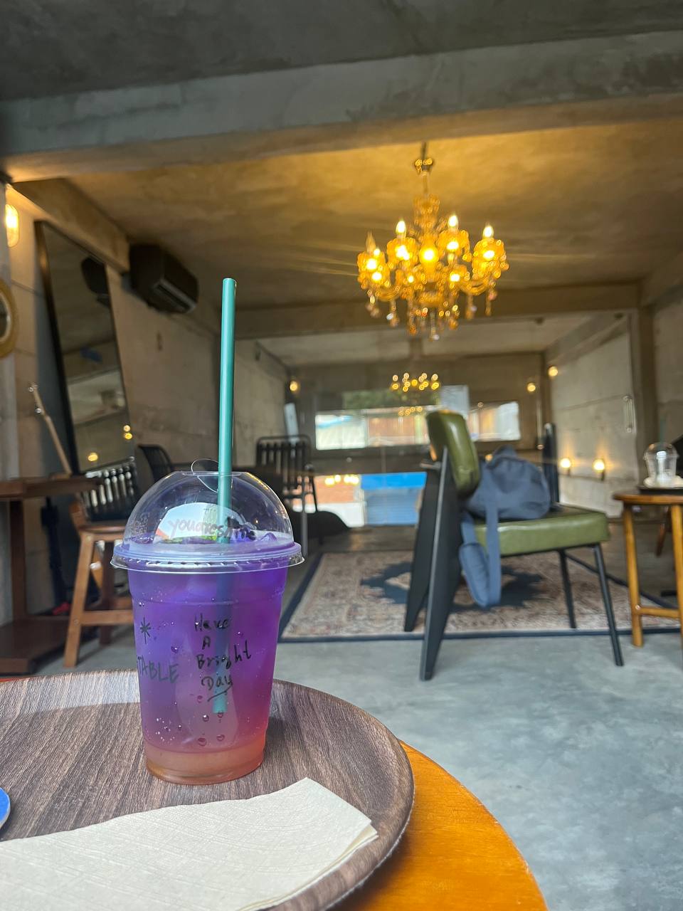Butterfly Pea Soda at Stable Coffee